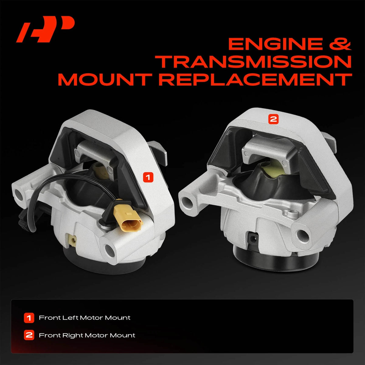 2X Engine & Transmission Mount for Audi A6 (2012–2018) 9988, 10046