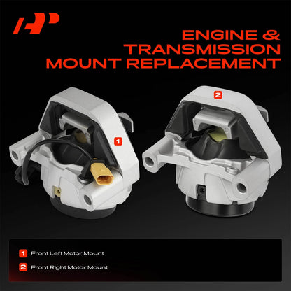 2X Engine & Transmission Mount for Audi A6 (2012–2018) 9988, 10046