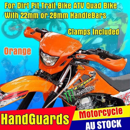 Hand Guards for Motorcycle Dirt Bike MX Motocross (7/8" ORG)