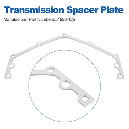Transmission Adapter Spacer Plate 1/8" Thick for Chevy SBC, BBC, LS1, LT1 (551820-125)
