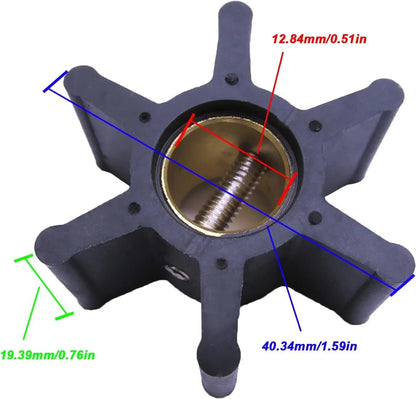 Marine Cooling Water Pump Impeller for Nanni K.L.A. Engines (N/A)