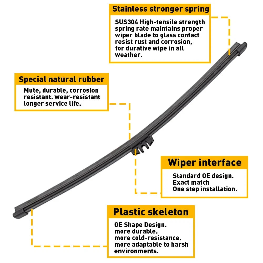 Rear Wiper Arm with Blade for Ford Escape (2013–2018) BB5Z17526C BB5Z 17526-C