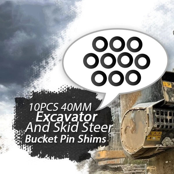 10X 40MM Bucket Pin Shims Kit for Cat Kubota Deere Komatsu (Excavator/Skid Steer)