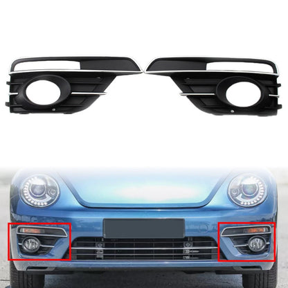 Set of 2 Front Bumper Fog Light Lamp Grill Bezel Cover for VW Beetle (2016–2019)