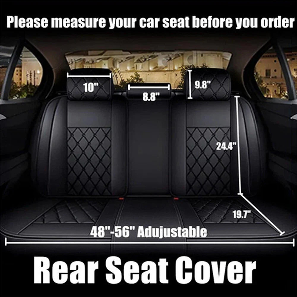Set of 2 Front and Rear Leather Seat Covers for Toyota RAV4 (2019–2023)