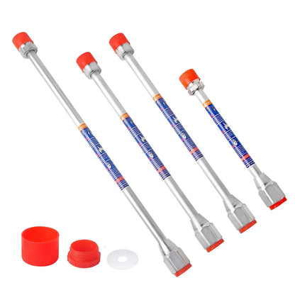 Set of 4 Airless Paint Sprayer Extension Poles, Aluminum, 8 Inches
