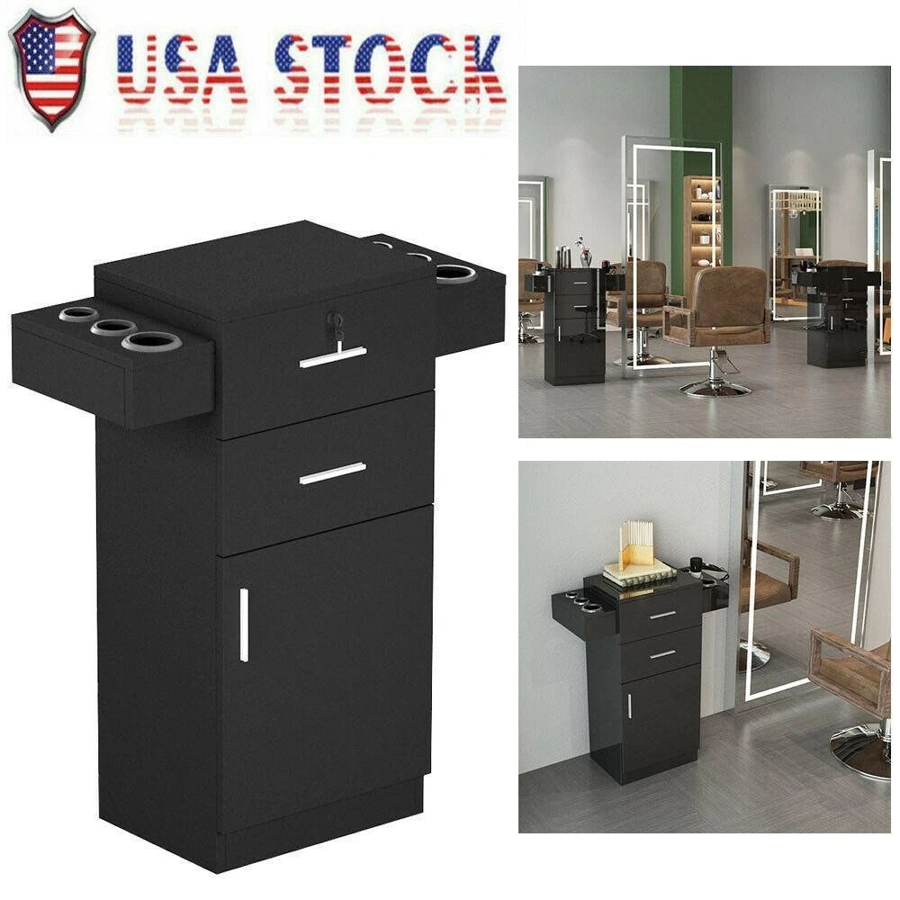Set of 4 Wall Mount Hair Styling Stations for Salon Spa