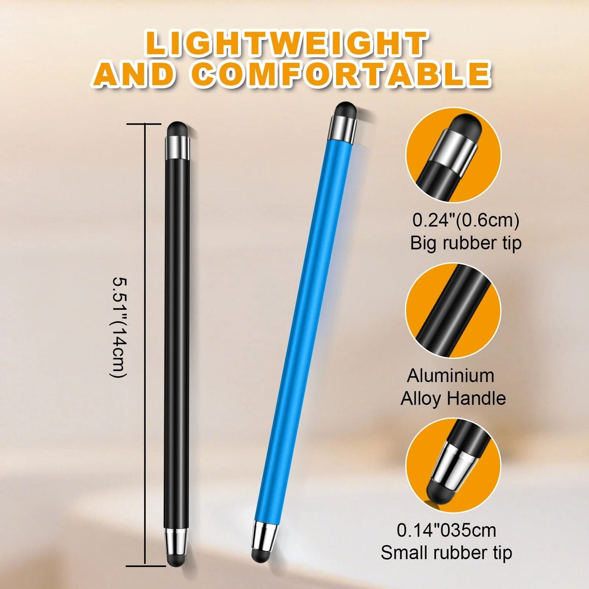 2X Stylus for Touch Screen (3 Pcs) - Silver/Blue/Black