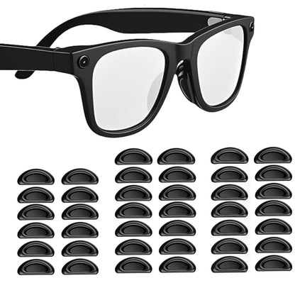 20 Pairs of Black Nose Pads for Ray Ban Meta