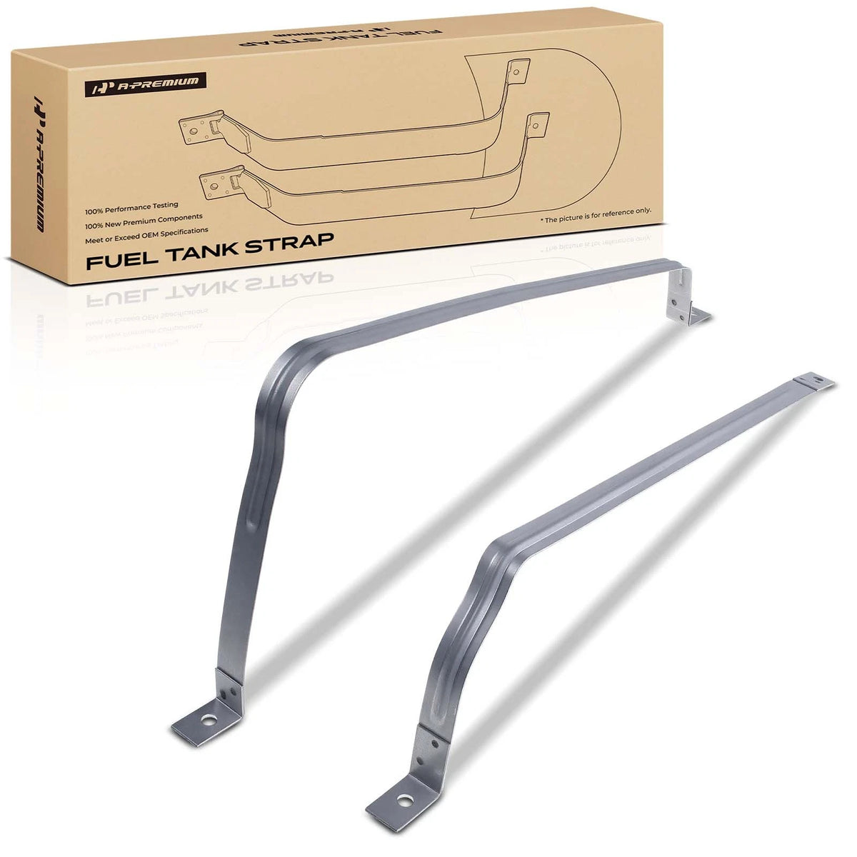 2X Fuel Tank Strap for Ford Fusion (2006–2012) Lincoln MKZ (2007–2012) 6E5Z9092AA, 6E5Z9092BA, ST372