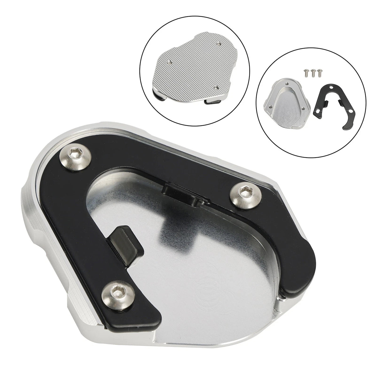 Kickstand Enlarger Plate Pad for Scrambler 1200XC/XE, Tiger 1200 GT (2022–2023) KSP-194-TI