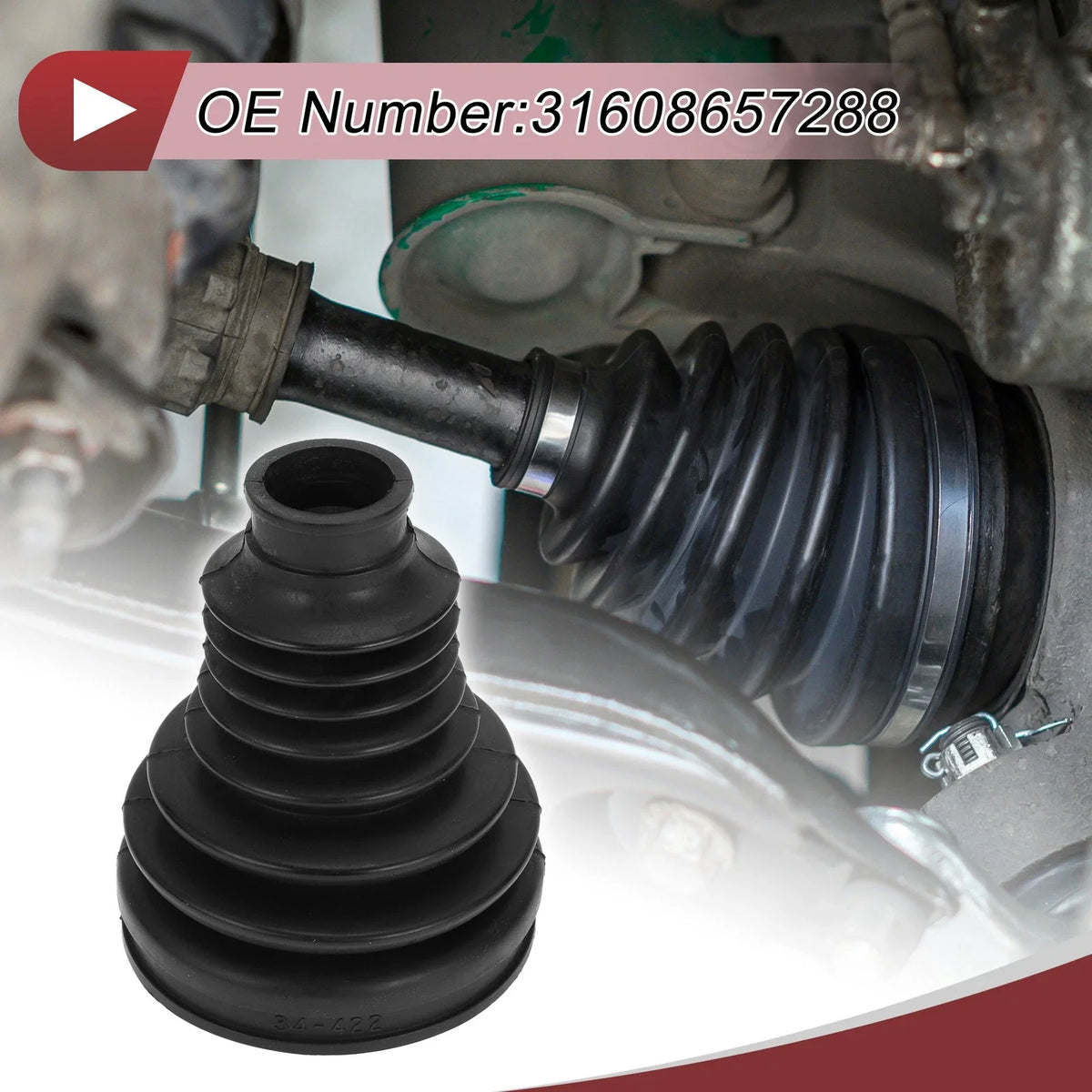 Inner CV Joint Boot Kit with Clamps for BMW i7 (2023–2024) - 31608657288
