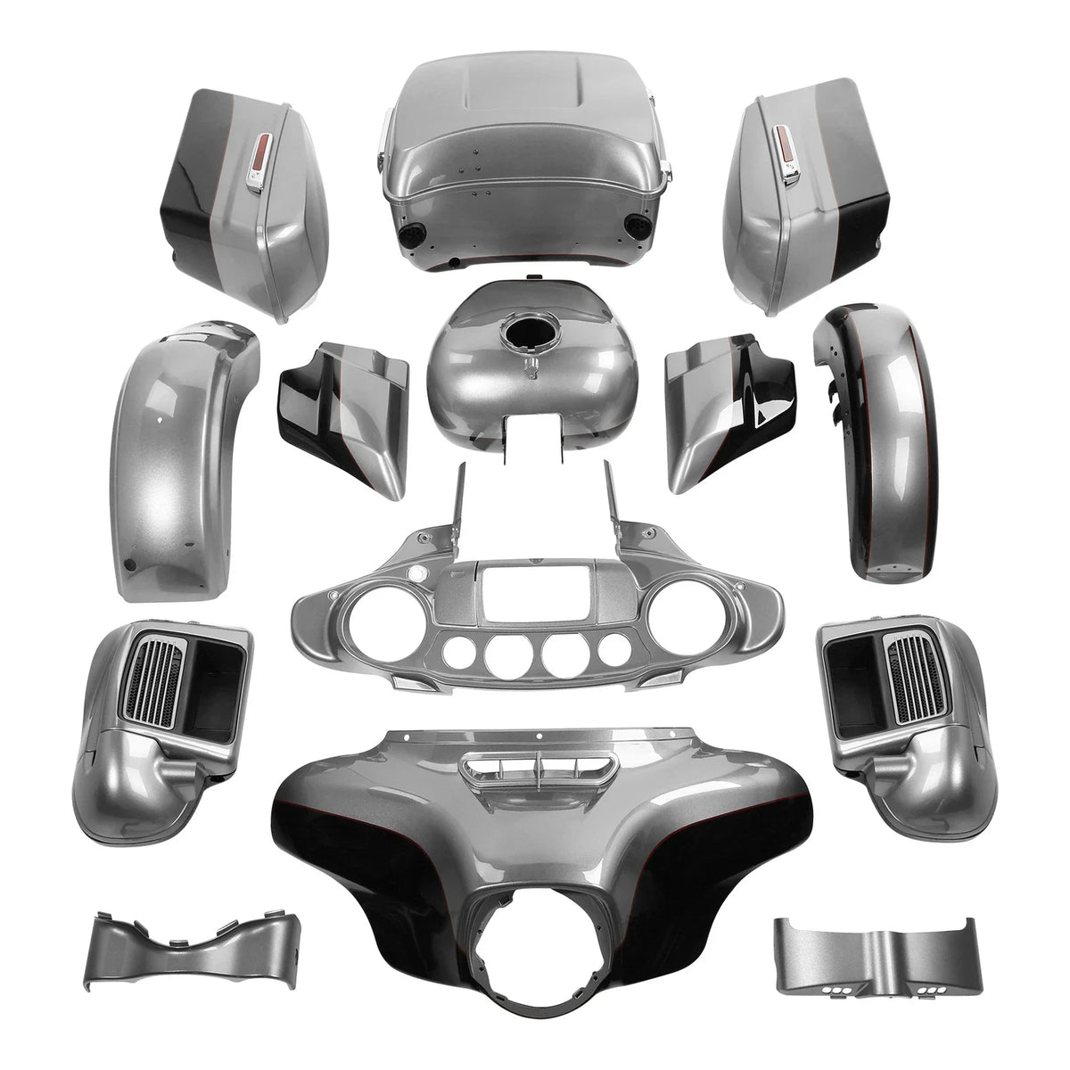 Fairings Bodywork for Harley Electra Glide (2014–2024) Billet Silver / Vivid Black