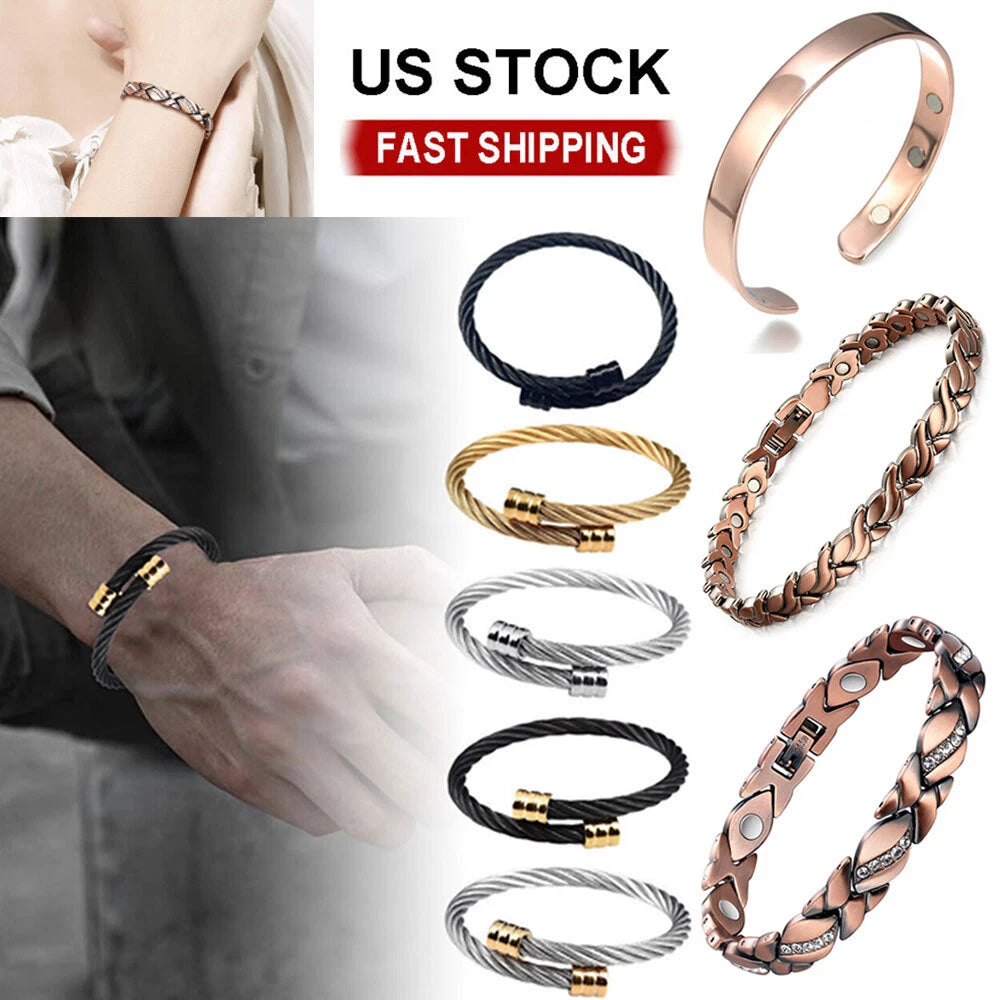 Magnetic Modern Style Bracelet for Arthritis Energy Relief