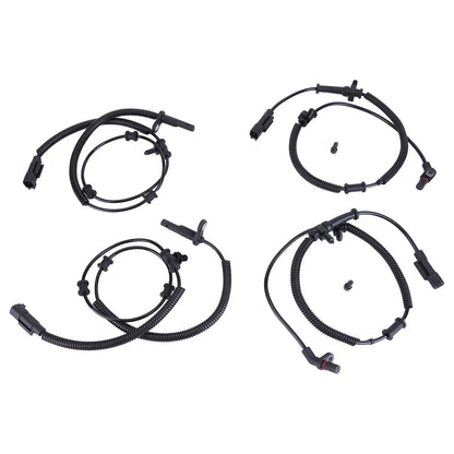 Set of 4 ABS Wheel Speed Sensors for Ram 1500 (2013–2018) 68170065AB, 68170065AC, 68170065AD, 68170065AE