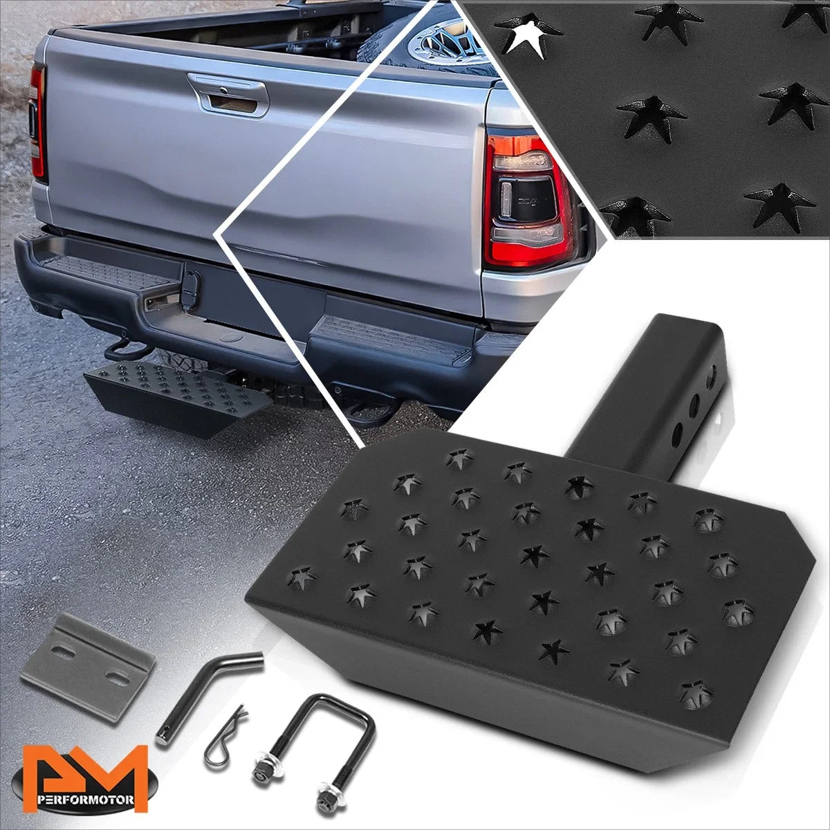 Trailer Towing Hitch Step Bar for Universal Fit (12"W x 6.5"L)