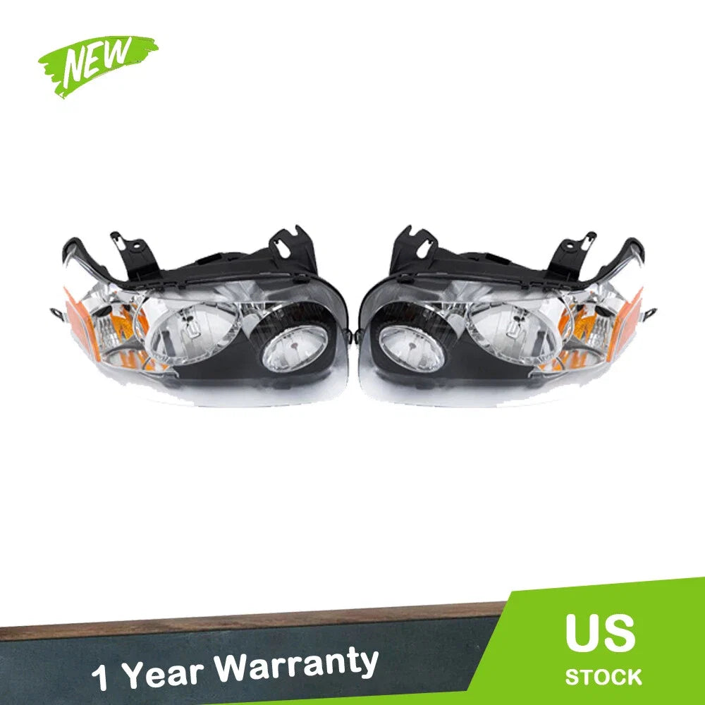 Set of 2 Headlights for Ford Escape (2005–2007) - Clear Lens Halogen