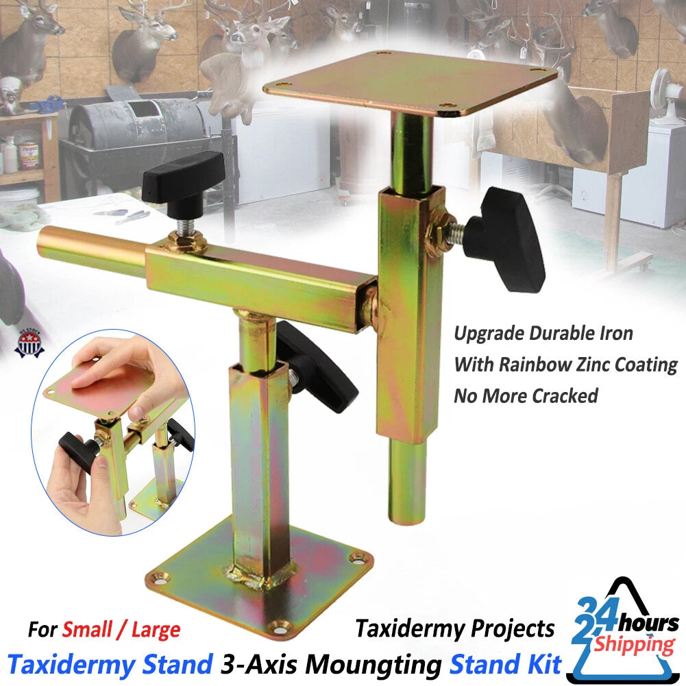 3 Axis Taxidermy Mounting Stand Kit - Zinc Plated
