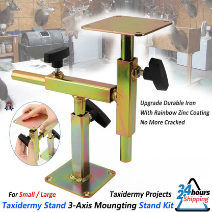 3 Axis Taxidermy Mounting Stand Kit - Zinc Plated