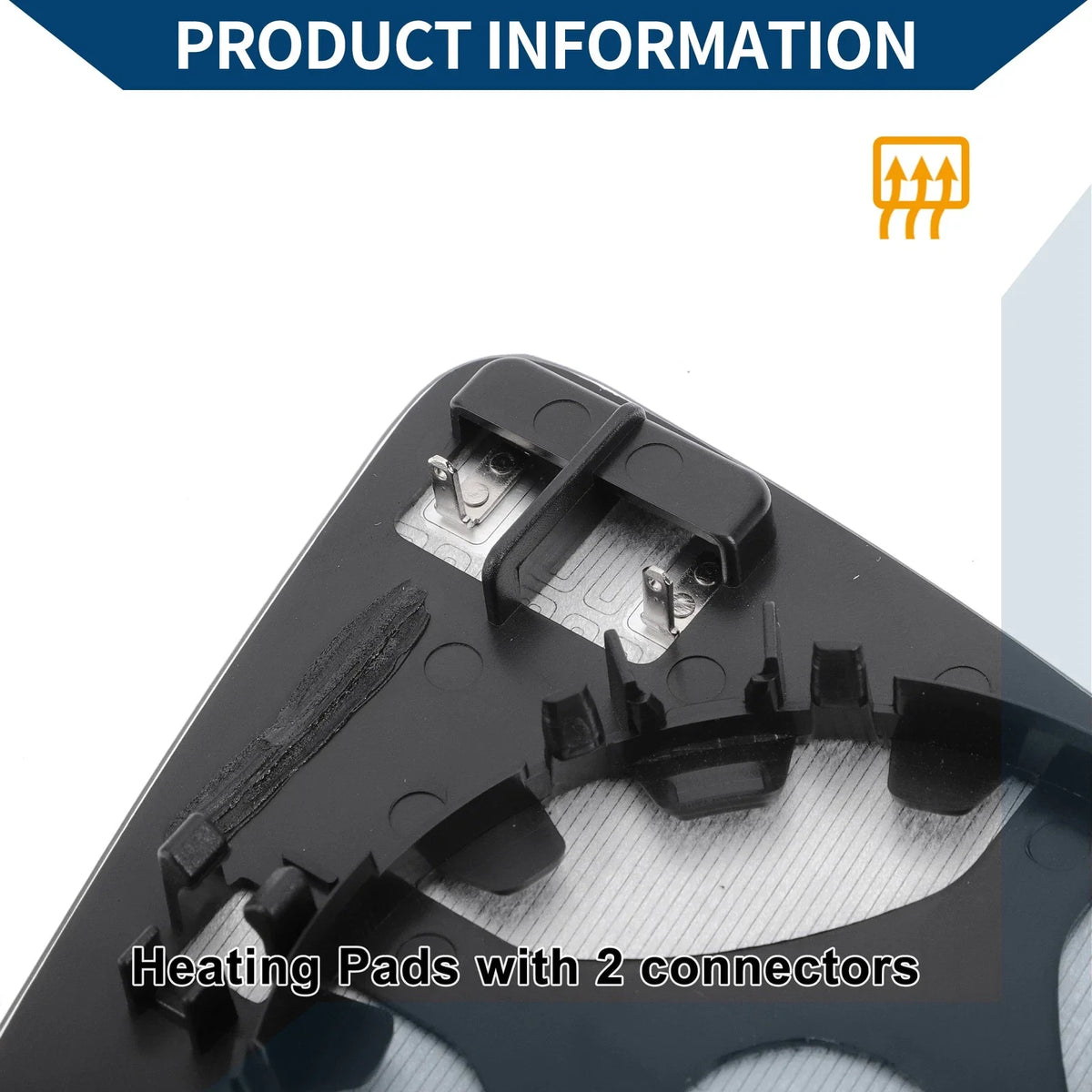Heated Left Side Mirror Glass for Volkswagen Golf Sportsvan (2014–2020)