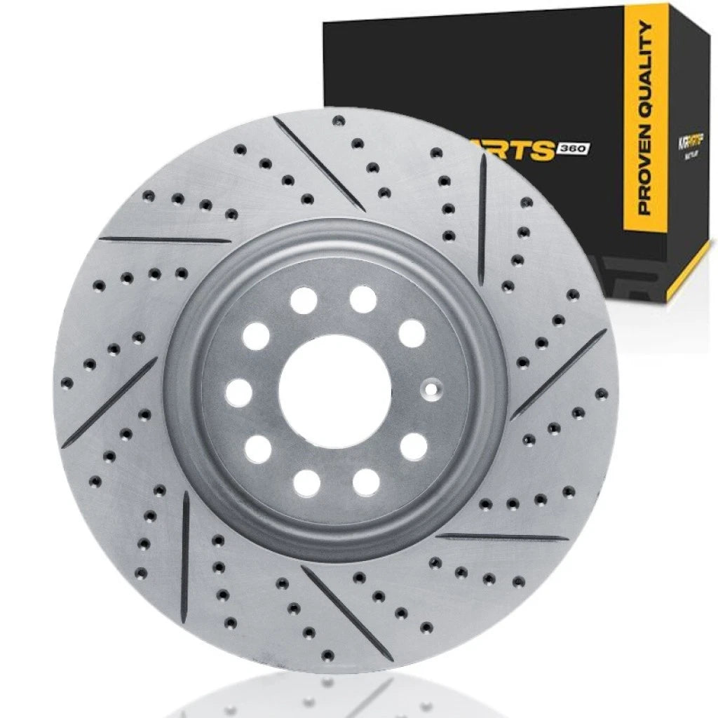 Drilled and Slotted Front Brake Rotor for Cupra Leon (2020–2024) ALX-PAU-DF-830-74034R-CLA4