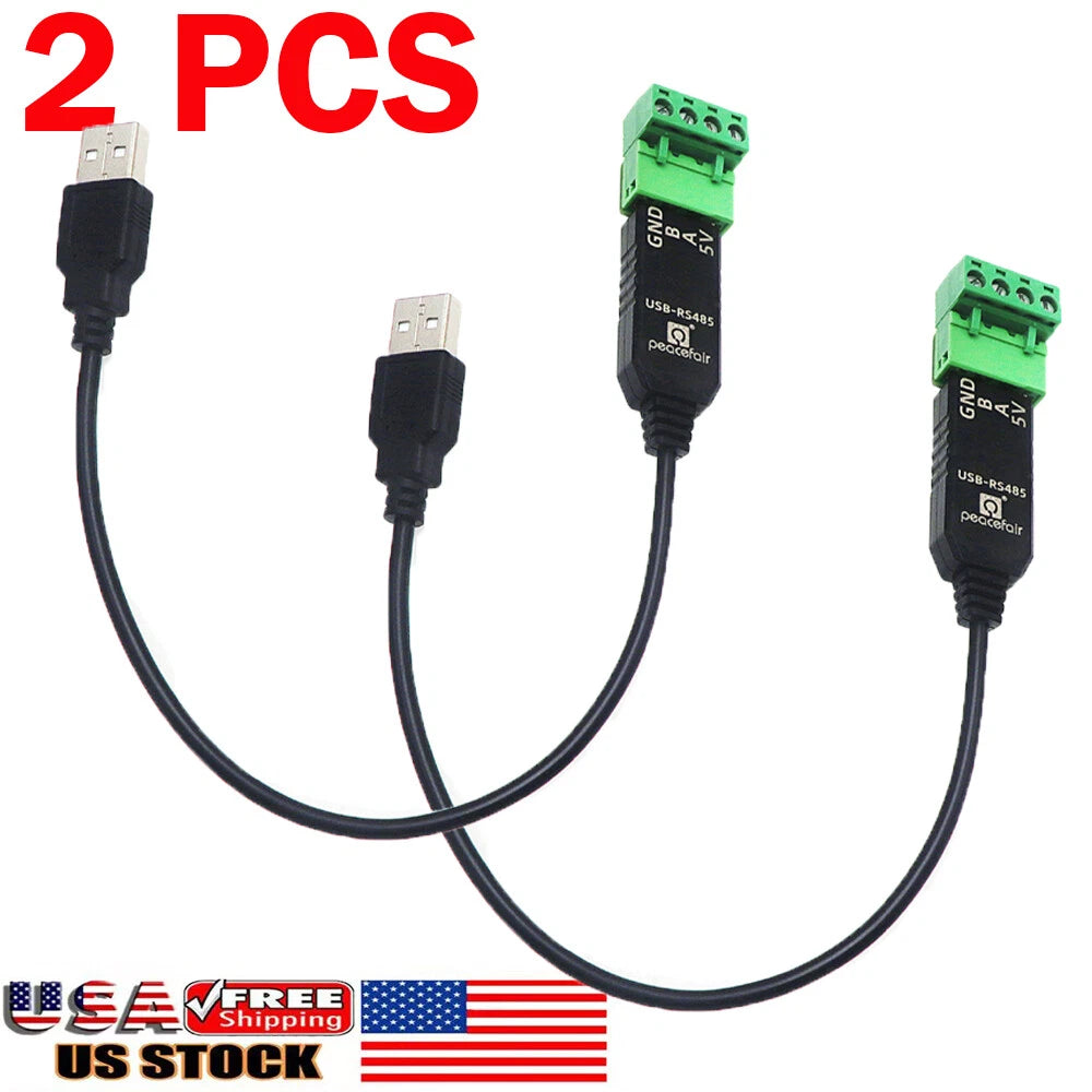 2X RS485 to USB Converter Cable for Interface Setting (30CM)