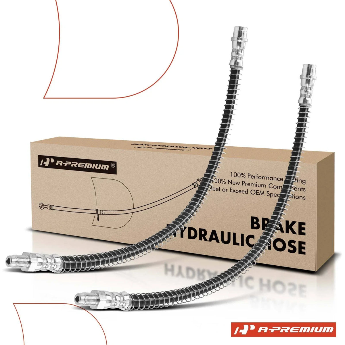 2X Rear Brake Hydraulic Hose for Benz AMG GT (2017–2019)