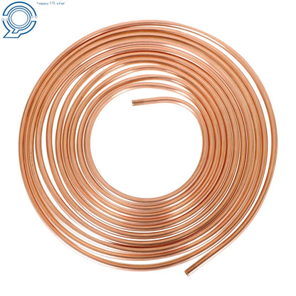 25 Ft Copper Brake Fuel and Transmission Line for Cars (Universal)