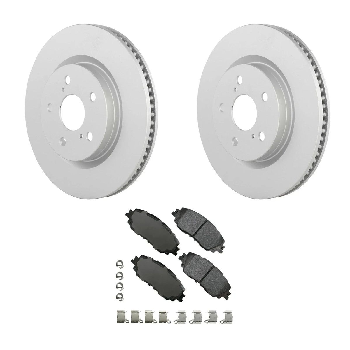 Brake Pad and Rotor Kit for Toyota RAV4 (2013–2018) - Bosch, Akebono