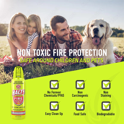 10oz Fire Safety Spray for Handheld Use (Non-Toxic, PFAS-Free)