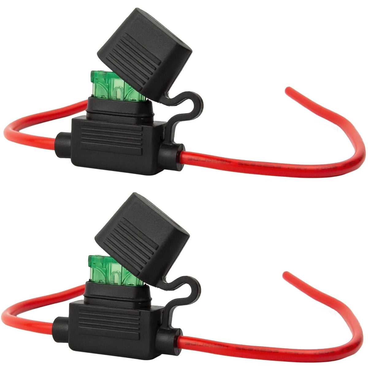 2X Waterproof Inline Fuse Holder Kit for Universal Use (30A Blade)