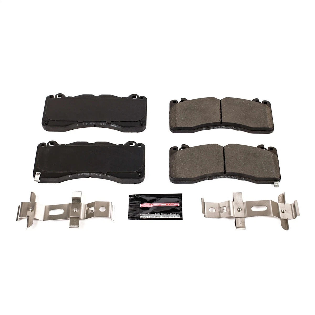 2X Z23-1792 Powerstop Brake Pad Set Front for Ford Mustang (2015–2022)