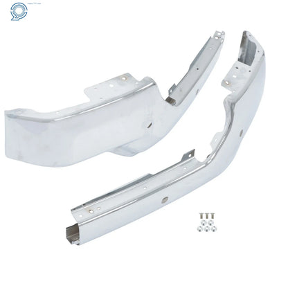 Steel Split Front Bumper for GMC Sierra 1500 (2019–2021) Chrome with Sensor Holes