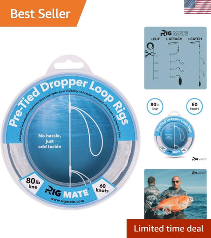 Lightweight Pre-Tied Dropper Loops for Snapper and Bottom Feeders