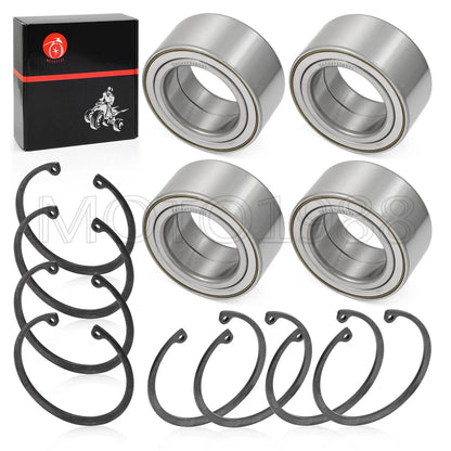 Front & Rear Wheel Bearings & Ring Clip for Polaris RZR 900 1000 (2011–2020)