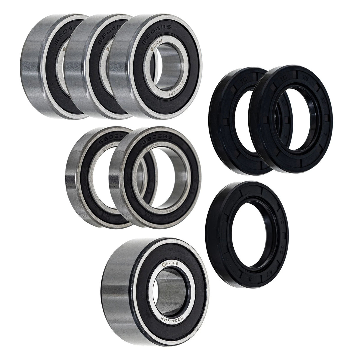 Wheel Bearing Seal Kit for MK1009276 (6204-2RS, 6905-2RS, 5204-2RS)
