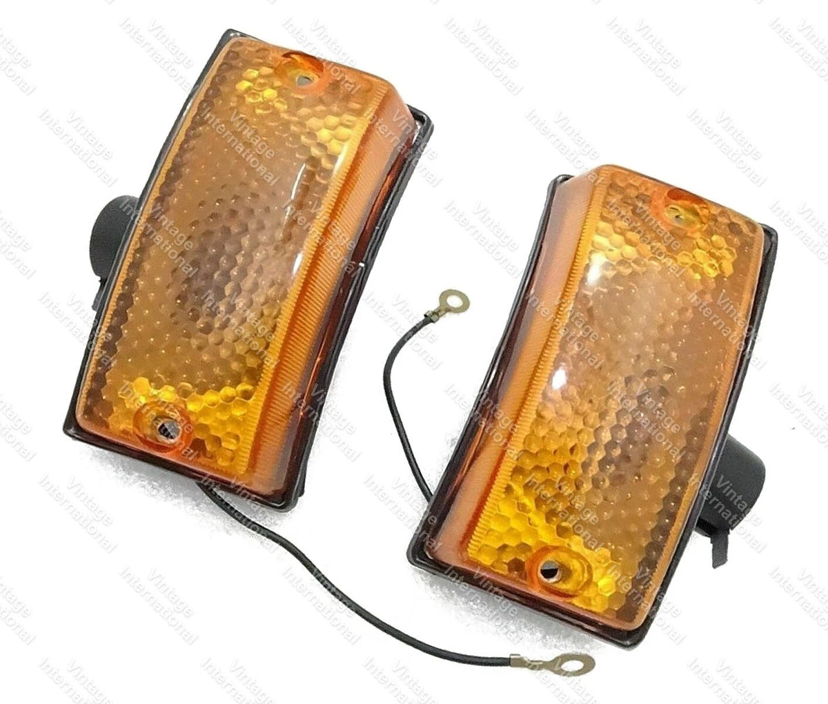Set of 4 Front & Rear Indicators for Vespa PX LML Star Stella (–) Yellow Lens