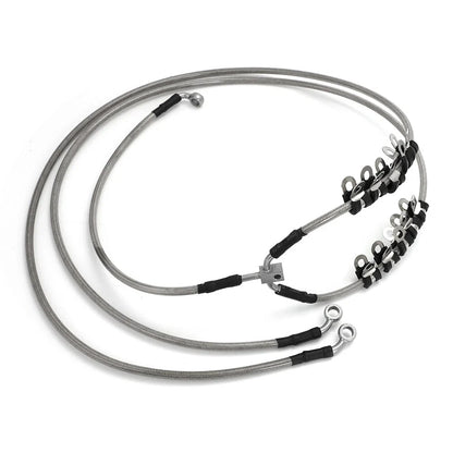 64 Inch Front Braided Brake Hose Line Kit for Can-Am Maverick X3 Turbo (2017–2023)