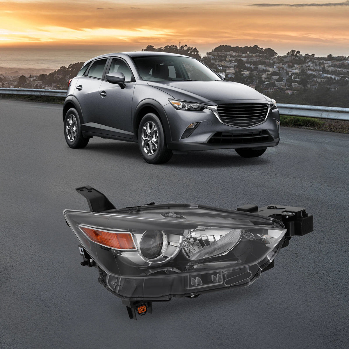 Halogen Headlight for 2016-2022 (Passenger Side)