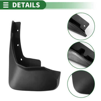 Mud Flaps Splash Guards for Ford Edge (2015–2018) W/ Mount Accessories