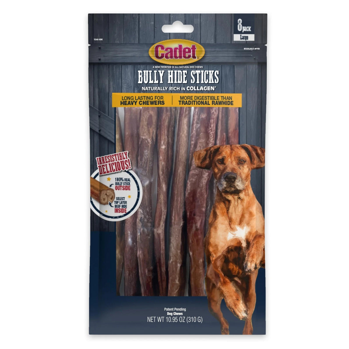 Cadet Bully Hide Sticks for Large Dogs (Pack of 1)