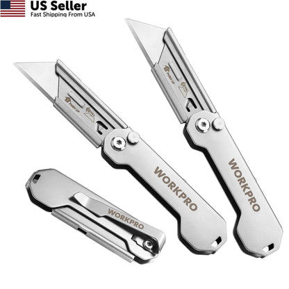 3-Pack Folding Utility Knife for Quick Use (3 inches)