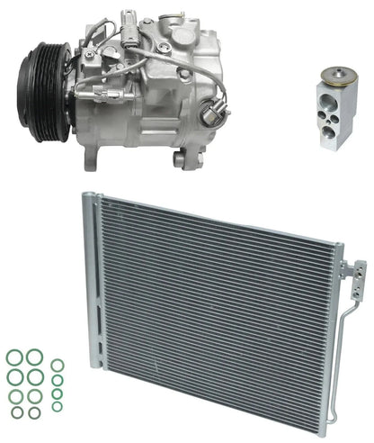 AC Compressor Kit With Condenser for BMW 528i 2.0L Turbo (2015–2015)