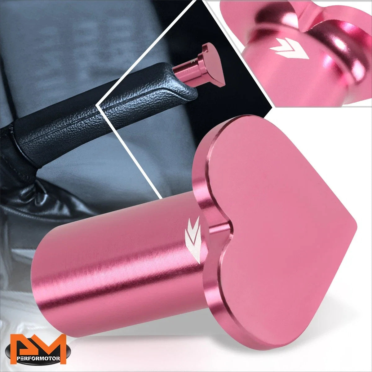 NRG DB-H002PK Pink Heart Hand Brake Drift Button for FR-S/86/BRZ/WRX/STI (2013–2021)