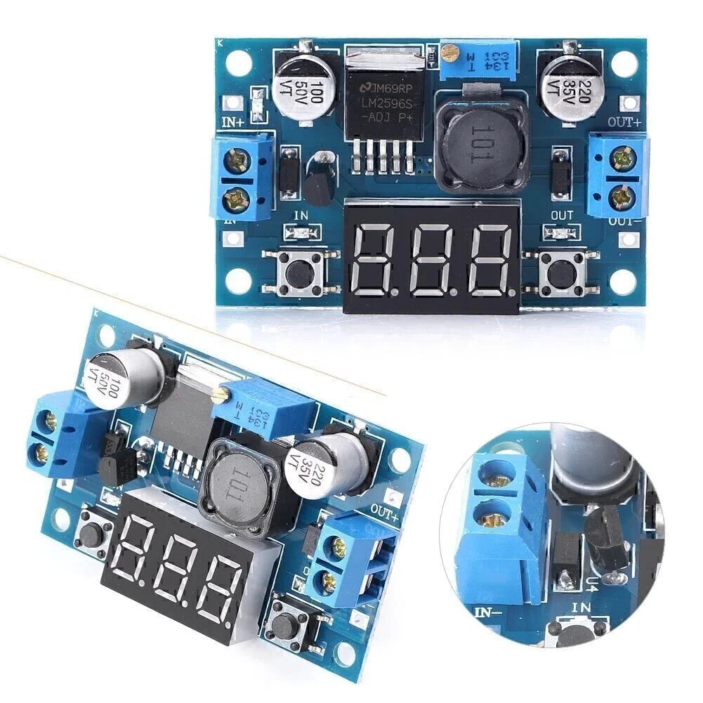 DC-DC LM2596S Buck Converter for Various Applications (4-40V to 1.3-37V)