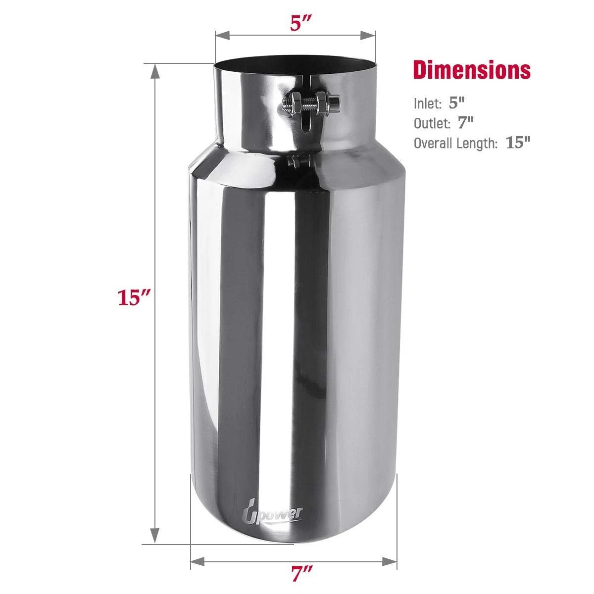 5-Inch to 7-Inch Diesel Exhaust Tip for Trucks and Cars