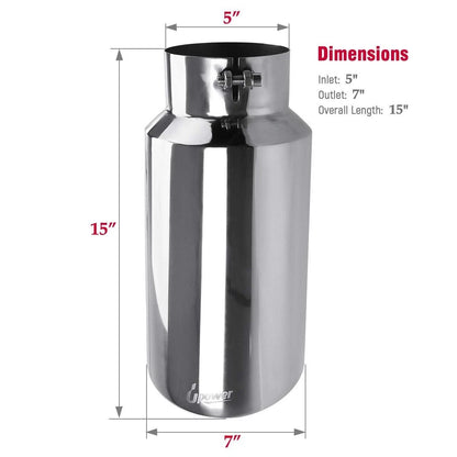 5-Inch to 7-Inch Diesel Exhaust Tip for Trucks and Cars
