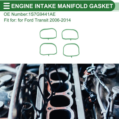 Set of 4 Engine Intake Manifold Gaskets for Ford Transit (2006–2014) No. 1S7G9441AE