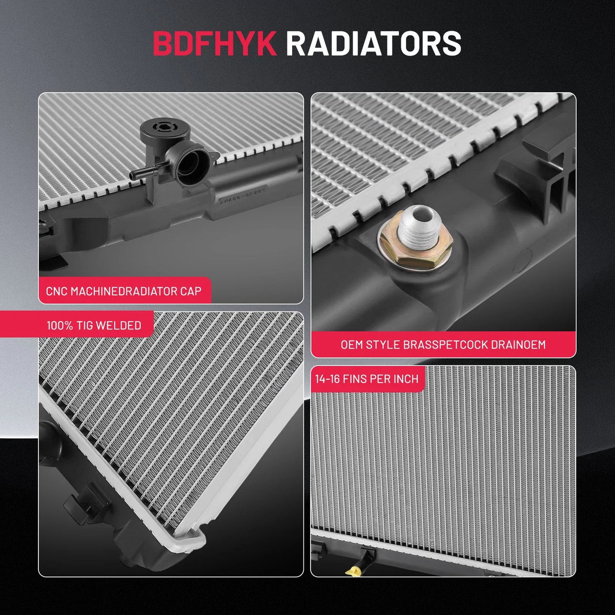 Aluminum Radiator for Toyota Camry Solara (2002–2008) CU2436