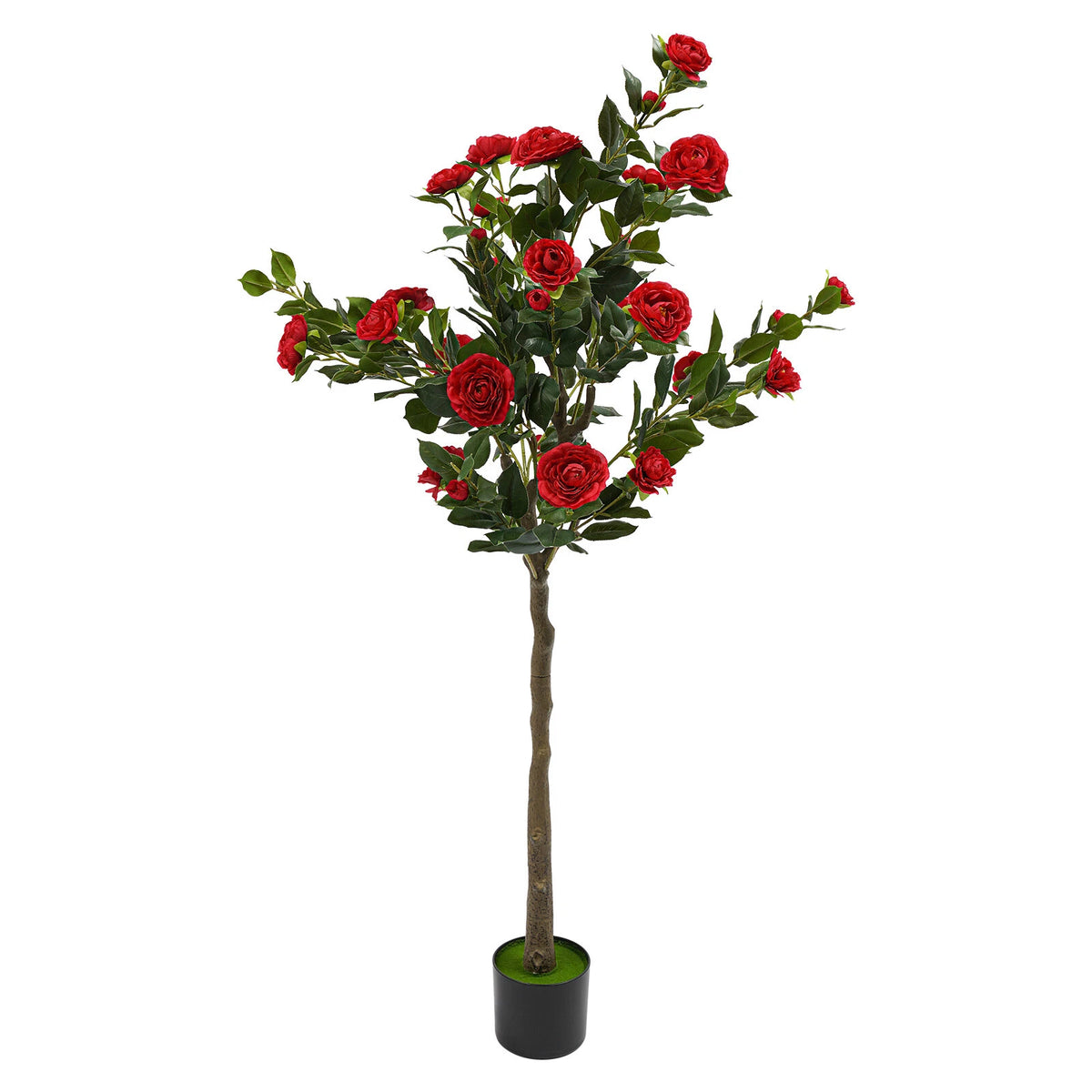 Artificial Camellia Tree for Outdoor Decor (150CM)